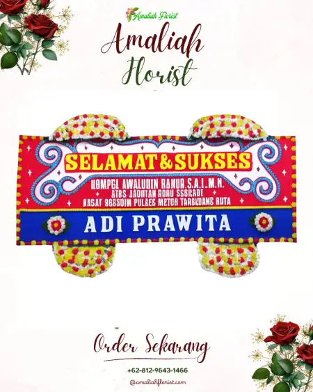Papan Bunga Ucapan Selamat Tegongan
