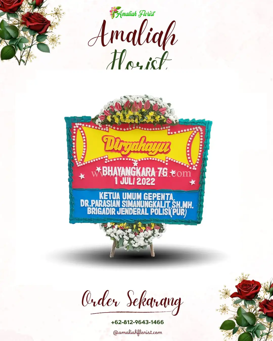 Papan Bunga HUT Ulang Tahun Tegongan